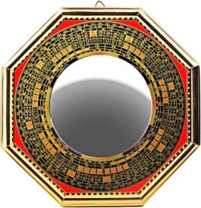 八卦羅盤 邪気を跳ね返し拡散! 凹面鏡凸面鏡 壁掛け玄関置物