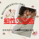 生年月日必須!お相手との相性+恋愛法を鑑定します(吉野朱観)