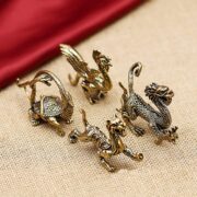 四神獣 青龍 朱雀 白虎 玄武 黄銅フィギュア4体セット 運気アップ開運風水グッズ