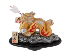 干支 辰の置物 十二支 正月飾り 金運 開運 雲海金龍破魔矢