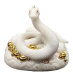 白へび 白蛇 蛇 ヘビ 財をもたらす弁財天の使い 干支 十二支 巳年 縁起物 金運アップ開運置物