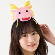 龍 竜 りゅう ドラゴン 辰年 かわいいカチューシャ ピンクの龍 桃色 コスプレ衣装 パーティグッズ