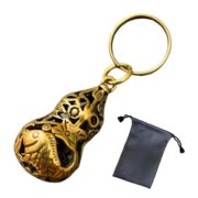 瓢箪 ひょうたん 開運風水キーホルダー ペンダント ストラップ 真鍮 ゴールド 金運