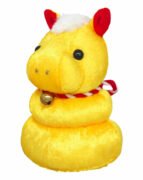 2026年 干支 午 かわいい 金色 馬（ウマ）のぬいぐるみ うまもっち ゴールド