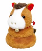 2026年 干支 午 かわいい 茶色い 馬（ウマ）のぬいぐるみ うまもっち 茶