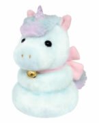 2026年 干支 午 かわいい ユニコーン 馬（ウマ）のぬいぐるみ うまもっち 水色 一角獣