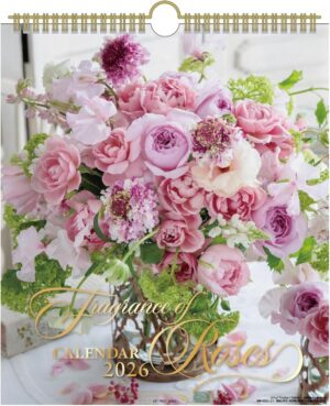 薔薇(バラ)ばらの香りがする2026年カレンダー フラワー 30角リング