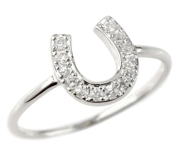 馬蹄の指輪 シルバー デザイン リング ひづめ