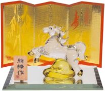 ガラス 跳ね馬 風水 置物 2026年 干支 午 馬 十二支 ビードロ