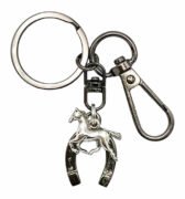 馬蹄 アクセサリー キーホルダー キーリング 2026年 干支 午年 馬 お守り シルバー 開運 仕事運 学業成就