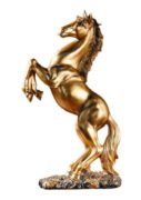 金の跳ね馬の置物 風水 ゴールド 2026 午年