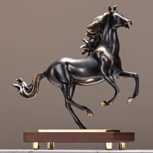 黒馬 高級 風水 置物 開運 玄関 跳ね馬 躍進